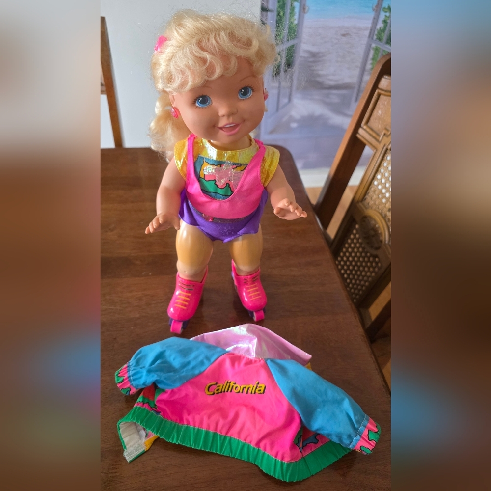 1991 Tyco California Roller Baby Battery Powered 15" Vintage doll
